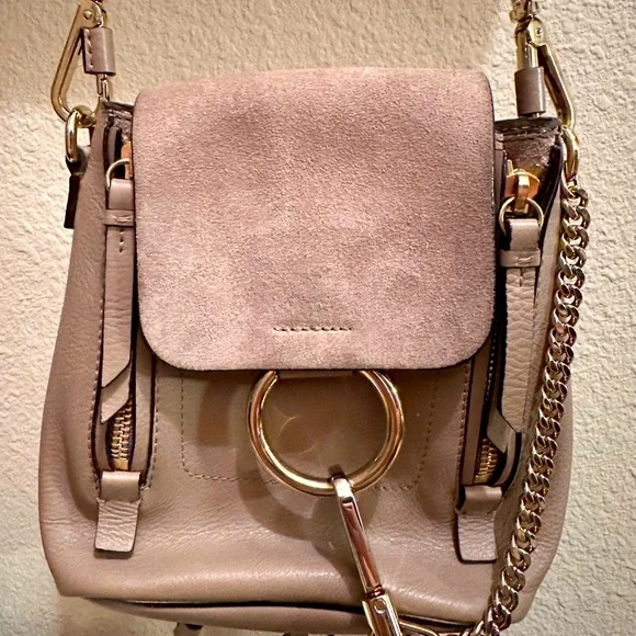 Chloe | Bags | Authentic Chloe Faye Mini Cream Beige Leather  display picture 1